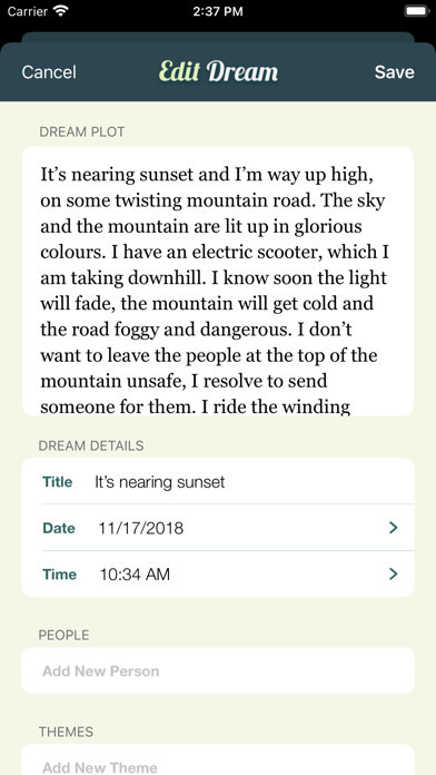 DreamKeeper - My Dream Journal Screenshot