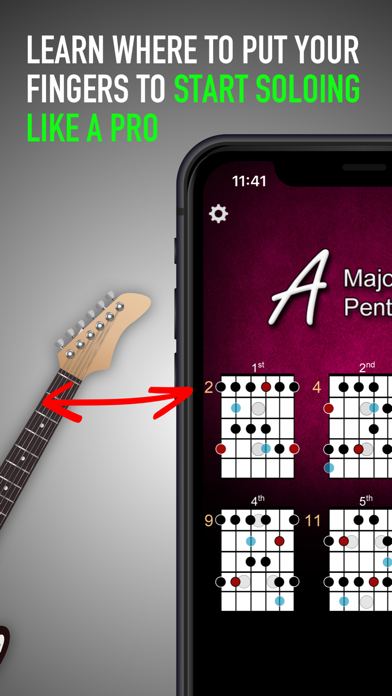 Screenshot #2 pour Guitar Jam Tracks: Scale Buddy