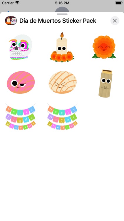 Día de Muertos Sticker Pack