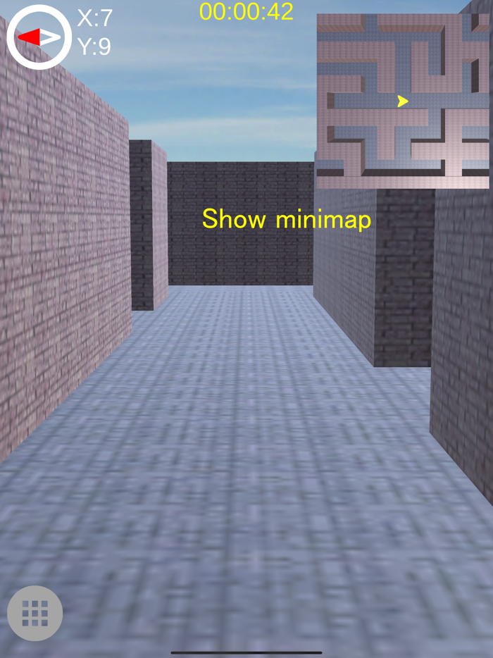 3D Maze of brick walls