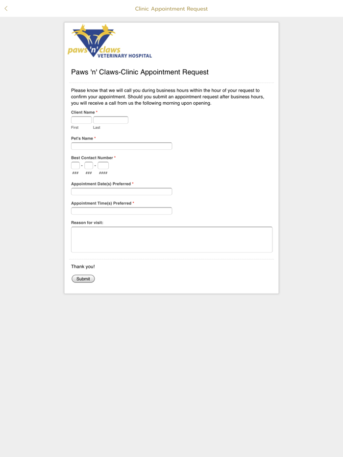 Paws n Claws Veterinary Center