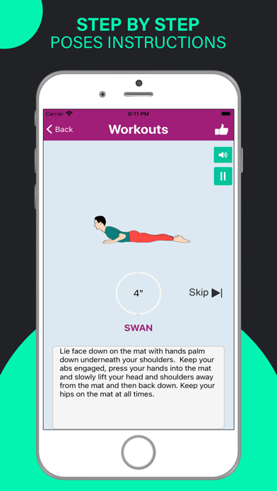 Pilates Yoga Fitness Workouts Screenshot