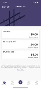 NinjaCard Mobile screenshot #2 for iPhone