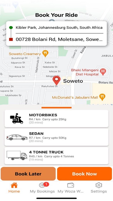 Woza App Screenshot 3 - AppWisp.com Woza App Screenshot 3 - AppWisp.com