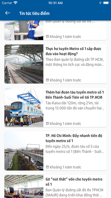 HCMC Metro HURC Screenshot