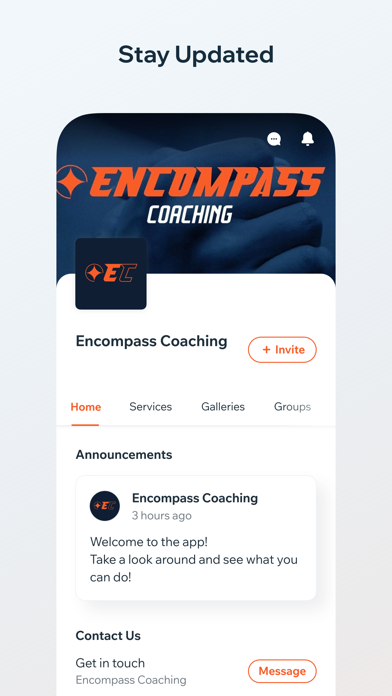 Encompass coaching Screenshot