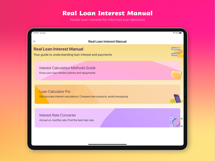 Real Loan Interest Manual