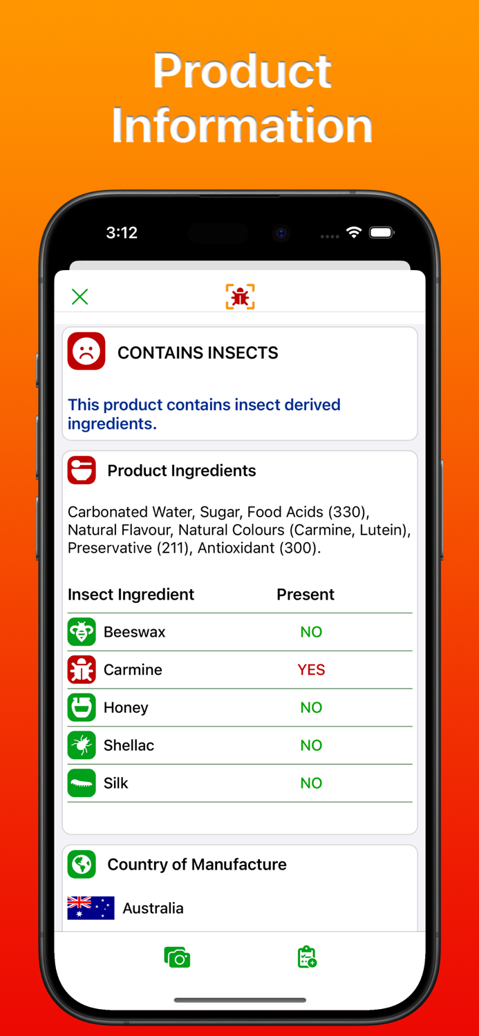 Insect Food Scan