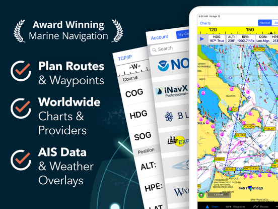 Screenshot #1 for iNavX: Marine Navigation