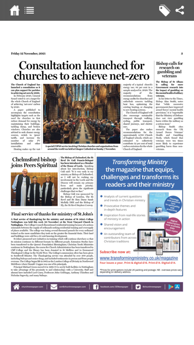 Church of England Newspaper Screenshot