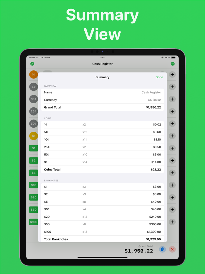 Cash Counter Count Money