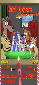 Card Towers Knock Them Down screenshot #2 for iPhone