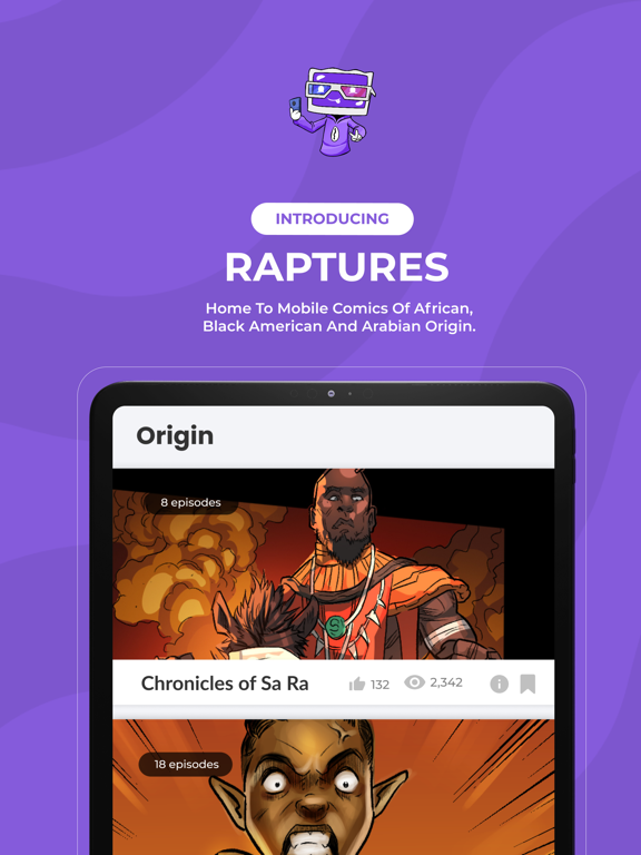 Raptures - Comic iPad screenshot 1 - Book app