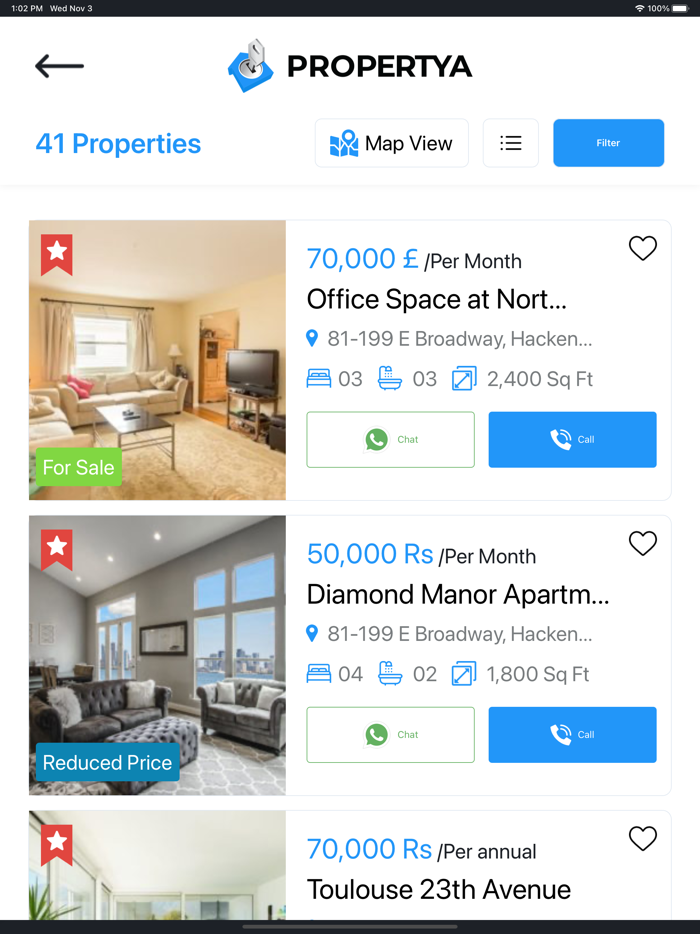 Propertya Real Estate App
