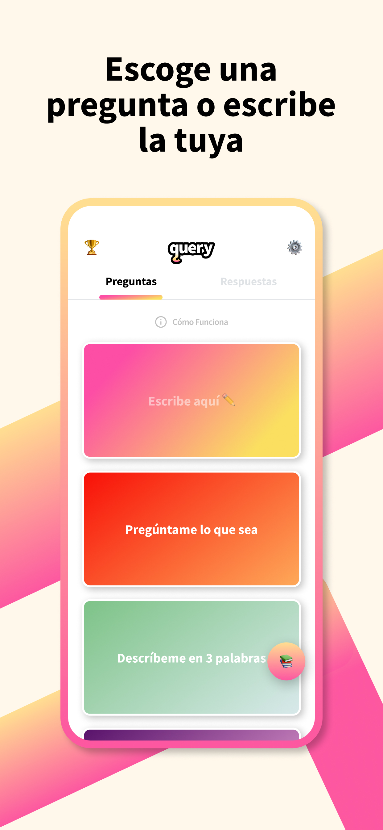 query • La App de Q&A Anónimas