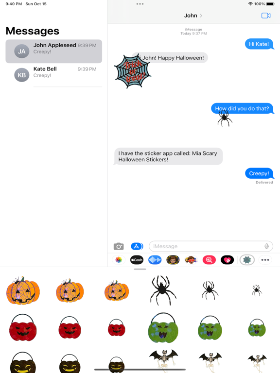 Screenshot #4 pour Mia Scary Halloween Stickers