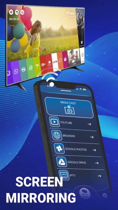 Samsung Screen Mirroring TV Screenshot