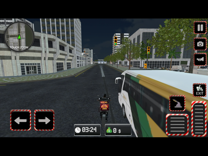 Motorcycle Pizza Delivery Game