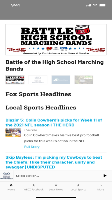 Fox Sports WECZ Screenshot