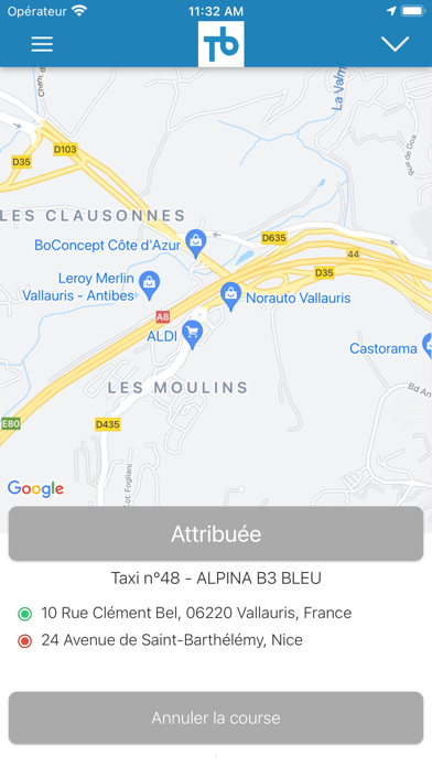 Taxis Bleus Screenshot