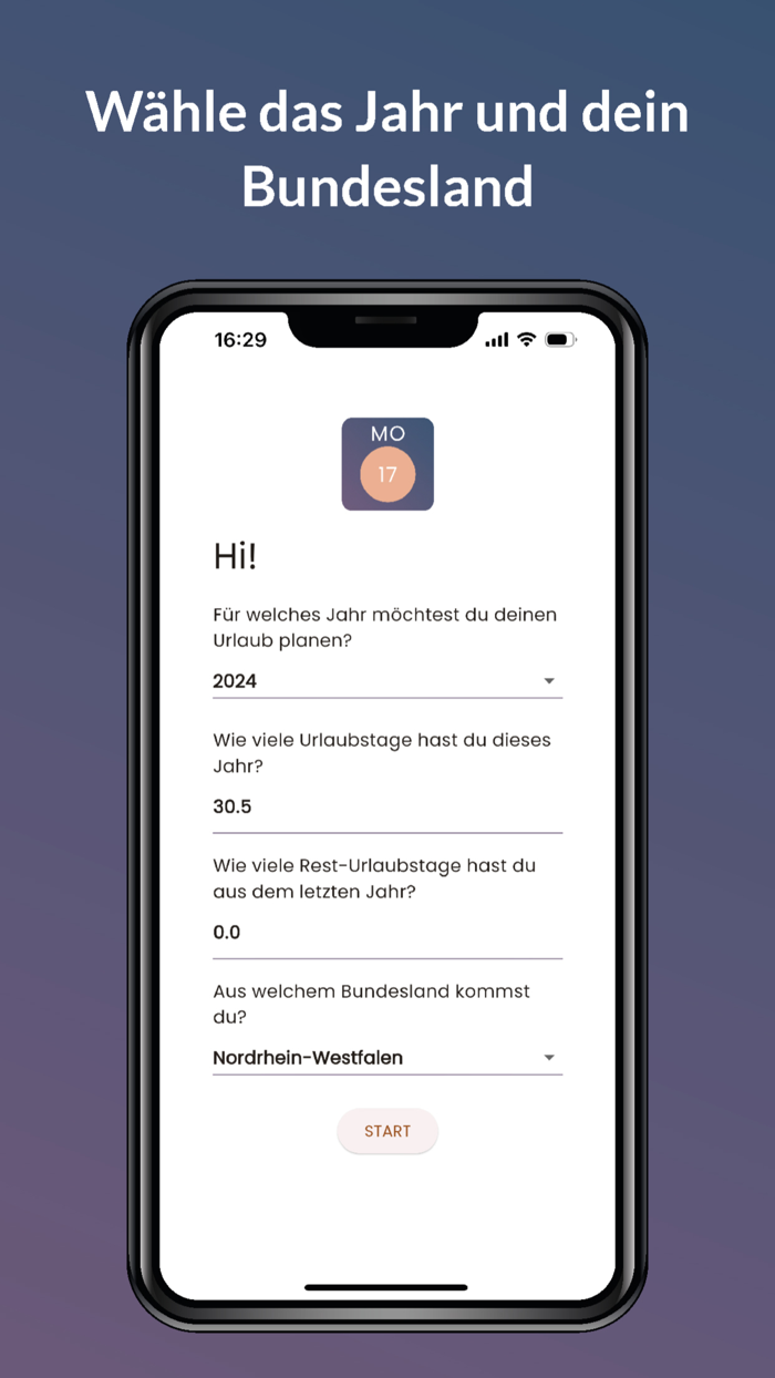 Vacation Planner and Calendar