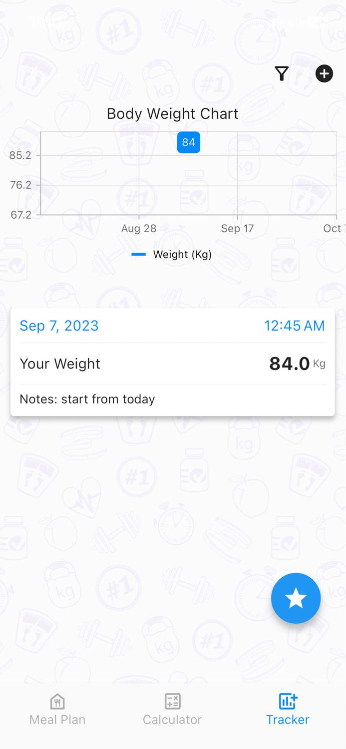 Digital Weight Scale Meal Plan