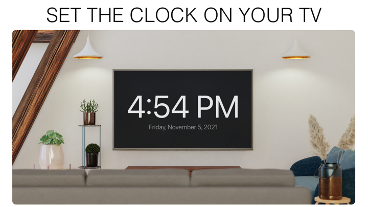 Screenshot #1 pour Clock TV Watch Time on your Tv