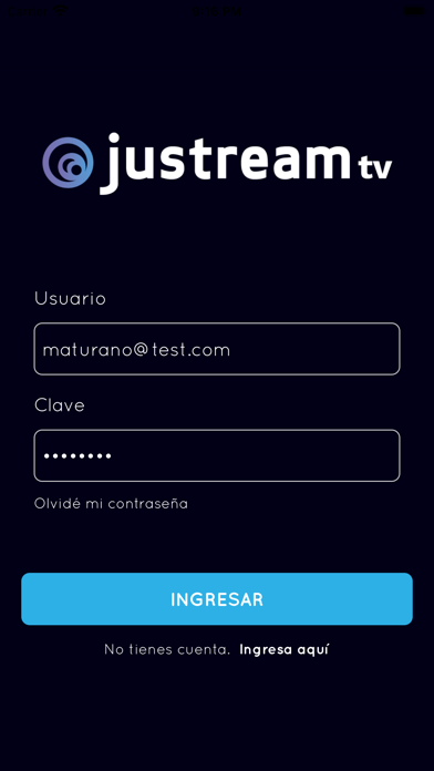 Justream App TV Screenshot