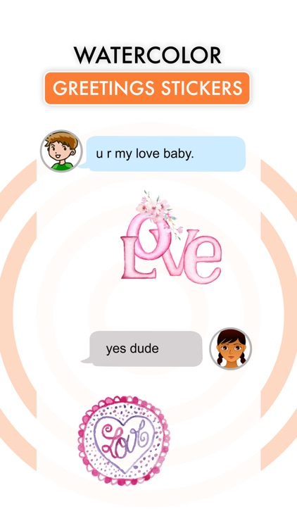 Watercolor Greetings Stickers screenshot-3