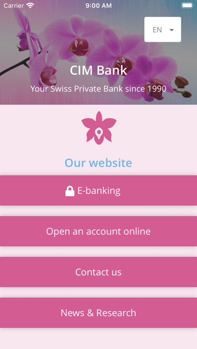 CIM Bank Screenshot