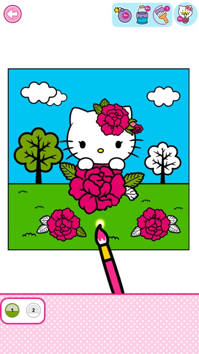 Hello Kitty：ィ ぬりえのおすすめ画像1