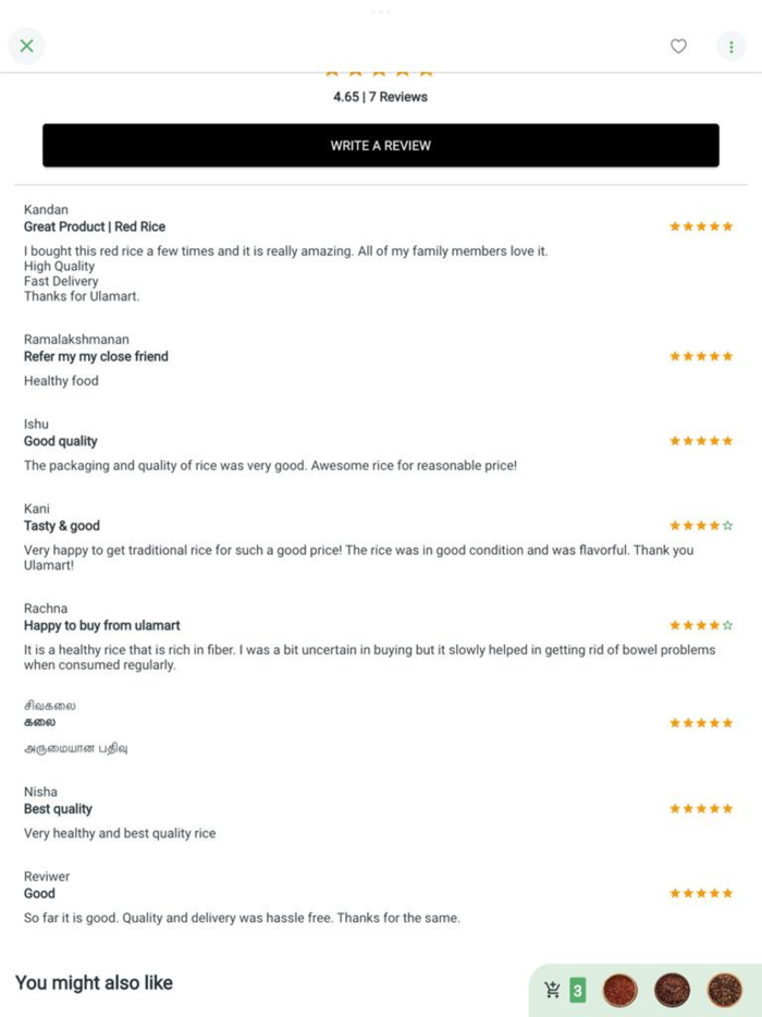 Ulamart Organic Online Shop