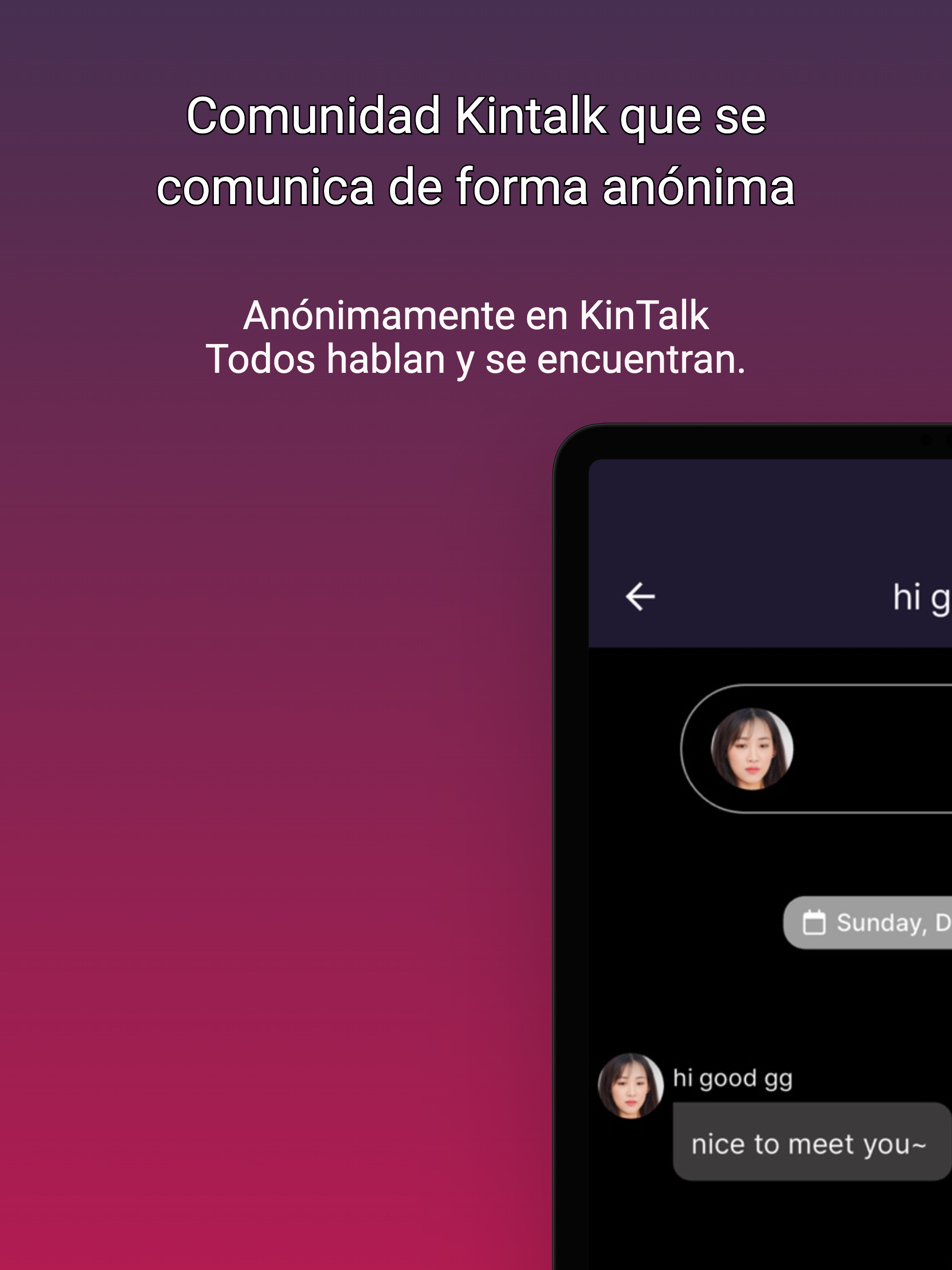 Kintalk - vídeo,chat aleatorio