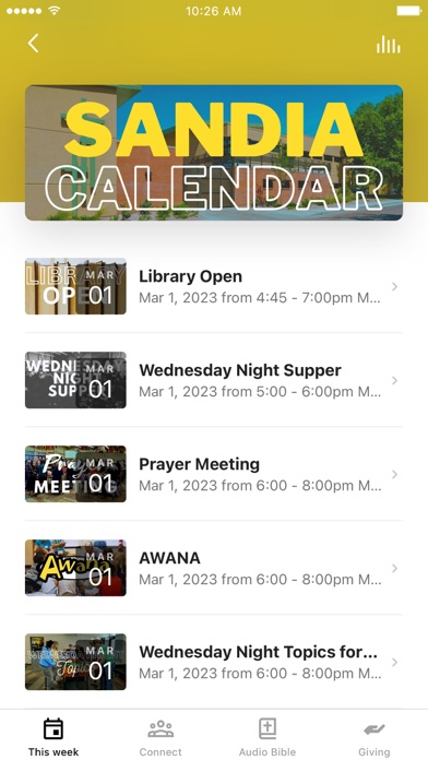 Sandia Baptist Church ABQ Screenshot