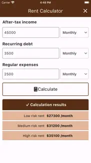 rent calculator - rentwise iphone screenshot 4