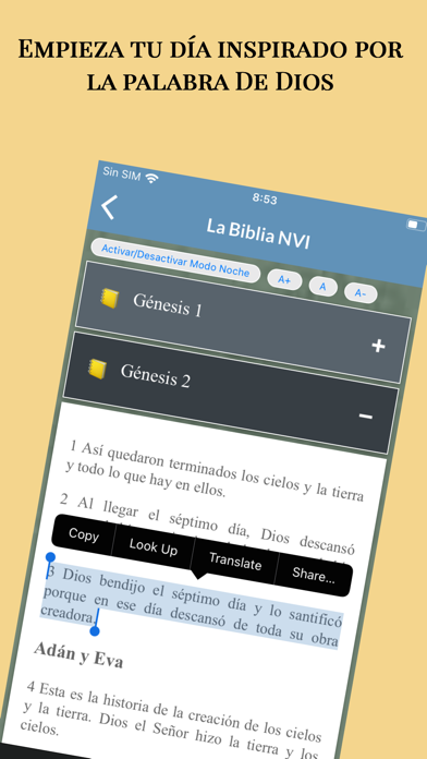Biblia NVI en Español Screenshot