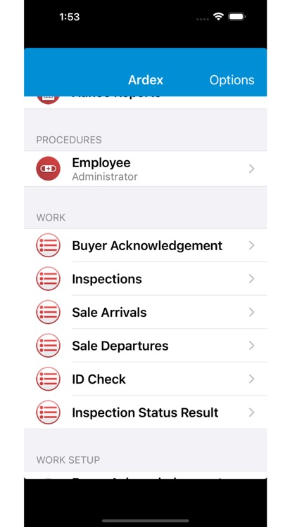 Ardex Auctioneer App