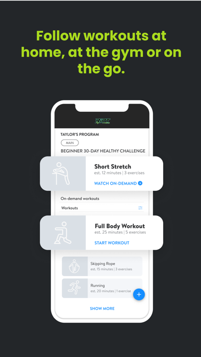 RiPT Fitness Coaching Screenshot