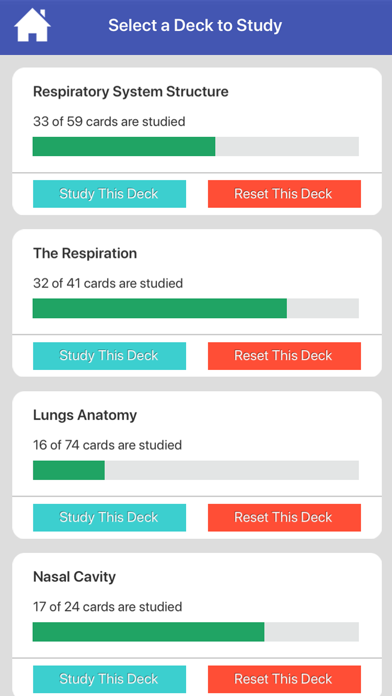 Respiratory System Flashcards Screenshot