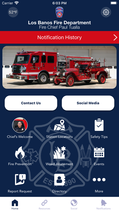Los Banos Fire Department Screenshot