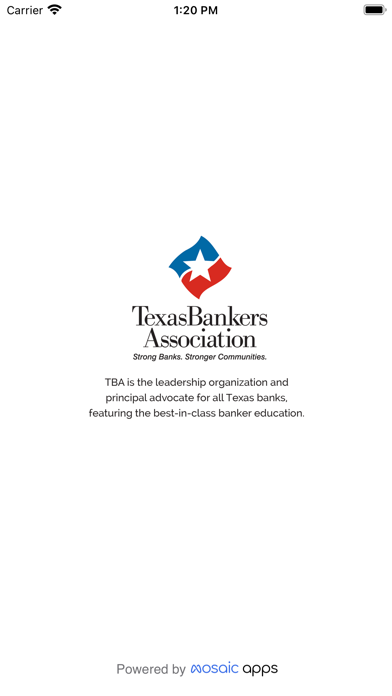 Texas Bankers Association Screenshot