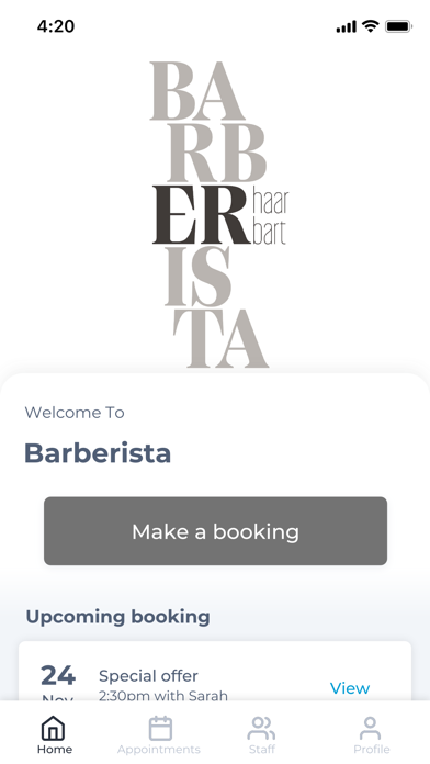 Barberista Screenshot