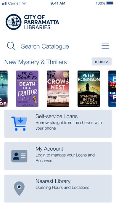 City of Parramatta Library Screenshot
