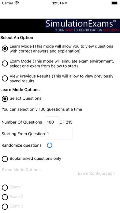 Sim-Ex ExamSim CCST Networking Screenshot