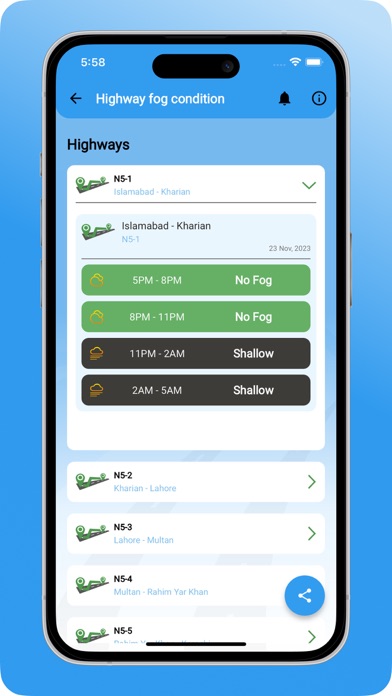 Motorway Conditions Today Screenshot