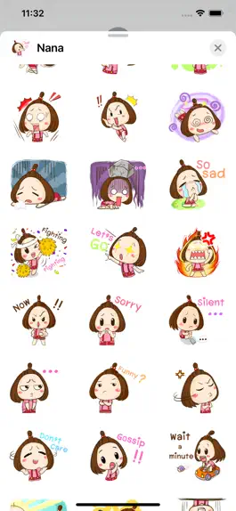 Game screenshot Nana - Little Girl Sticker apk