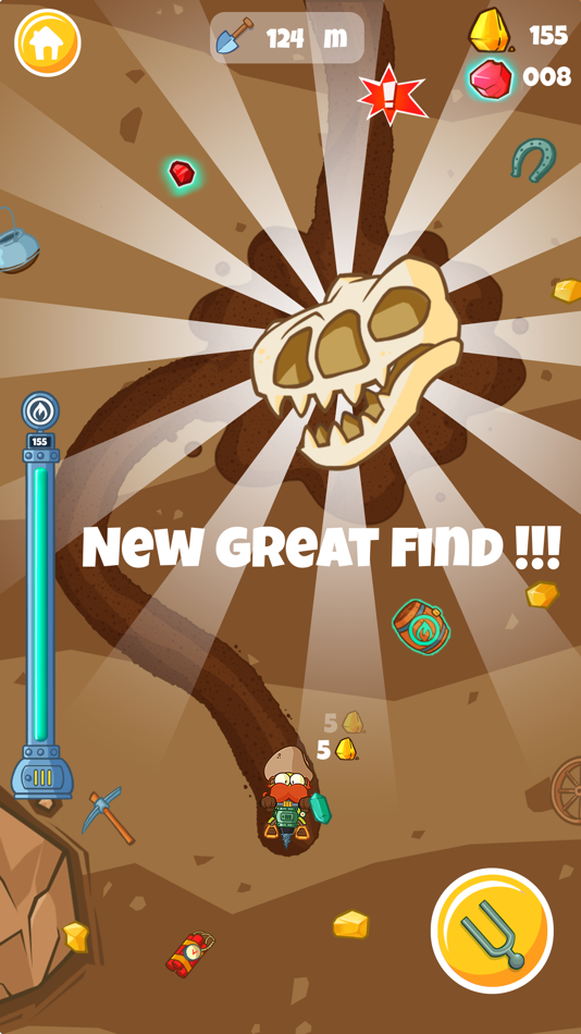 #3. Diggy Miner: Gold Rush (iOS) Podle: Coolmath.com, LLC