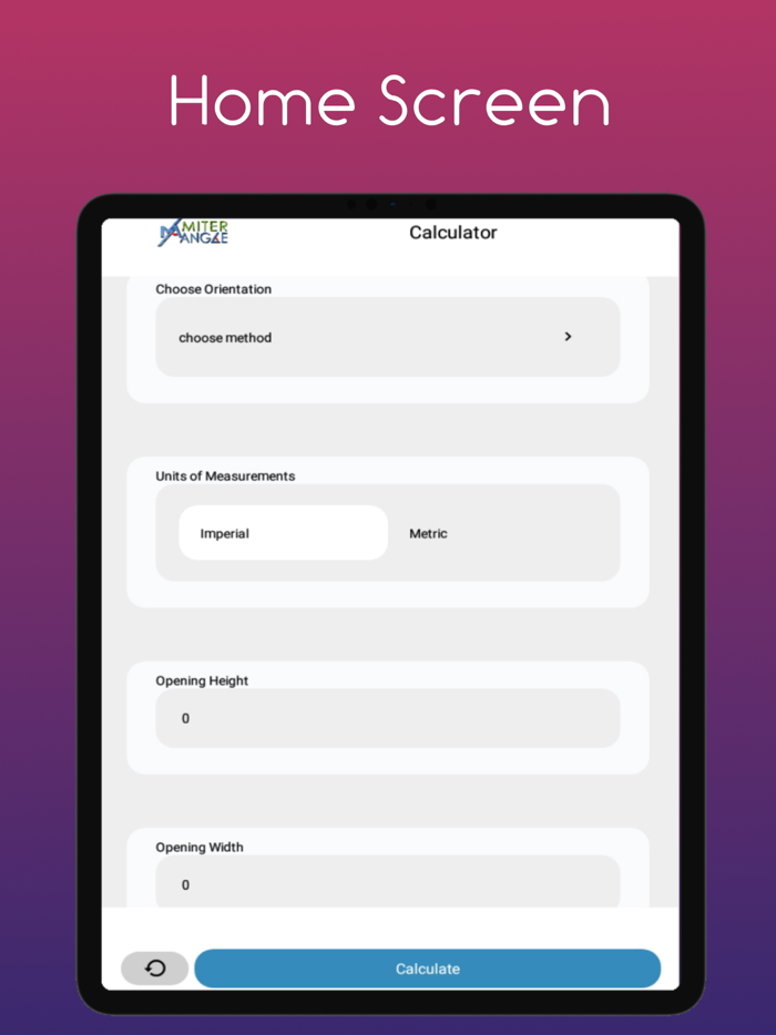 Miter Angle Calculator