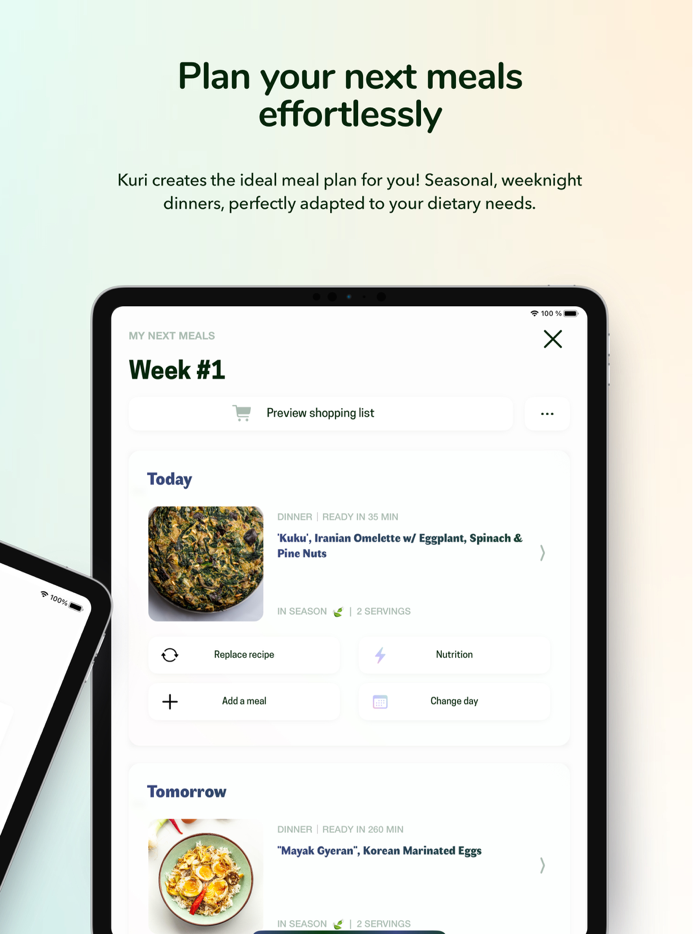 Kuri Recipes and Meal Planning