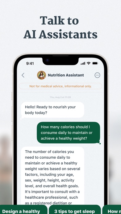 BalanceMe-Health AI&Self Care Screenshot